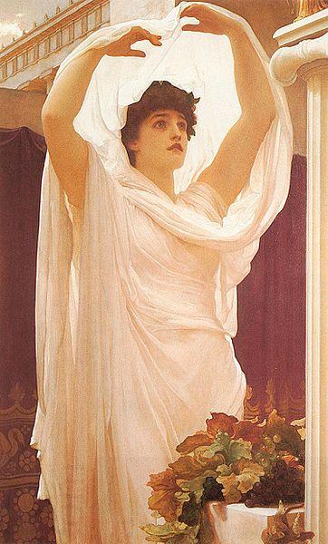 Frederic,lord leighton,p.r.a.,r.w.s English: Invocation China oil painting art